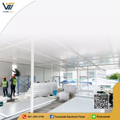 งานติดตั้งภายนอกอาคาร (Installation Working outside building) Future Wall Engineering 11