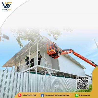 งานติดตั้งภายนอกอาคาร (Installation Working outside building) Future Wall Engineering 14