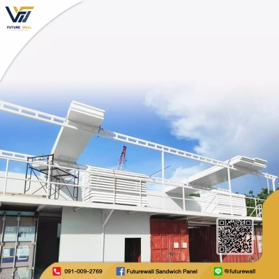 งานติดตั้งภายนอกอาคาร (Installation Working outside building) Future Wall Engineering 7